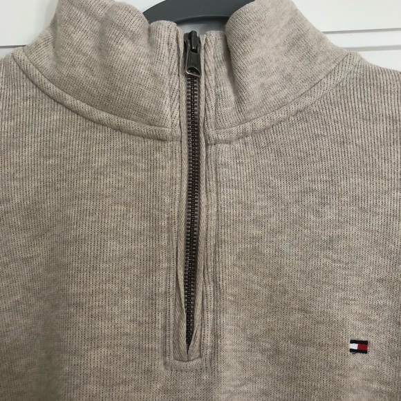 Tommy Hilfiger Cream Half Zip - Picture 3 of 3